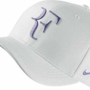 Roger Federer Nike DriFit Tennis Hat White Lavende